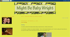 Desktop Screenshot of mightbebabywright.blogspot.com