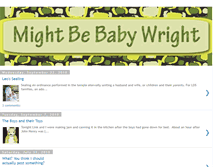 Tablet Screenshot of mightbebabywright.blogspot.com