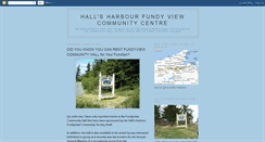 Desktop Screenshot of hallsharbourfundyviewcommunitycentre.blogspot.com