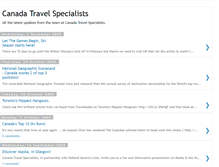 Tablet Screenshot of canadatravelspecialists.blogspot.com