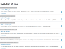 Tablet Screenshot of evolutionofgina.blogspot.com