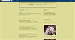Desktop Screenshot of christinalh.blogspot.com