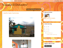 Tablet Screenshot of cabaniaeldivisadero.blogspot.com