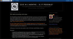 Desktop Screenshot of ccie-in-3-months.blogspot.com