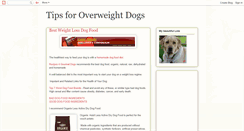 Desktop Screenshot of dogweightloss.blogspot.com