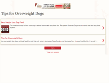 Tablet Screenshot of dogweightloss.blogspot.com