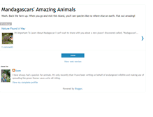 Tablet Screenshot of animals-of-madagascar.blogspot.com