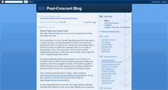 Desktop Screenshot of postcrescentblog.blogspot.com