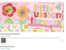 Tablet Screenshot of littlerussianflowers.blogspot.com