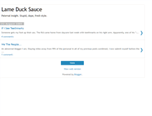 Tablet Screenshot of lameducksauce.blogspot.com