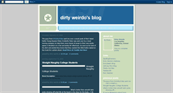 Desktop Screenshot of dirtyweirdo.blogspot.com