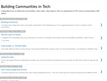 Tablet Screenshot of communitiesintech.blogspot.com