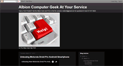 Desktop Screenshot of albiongeek.blogspot.com