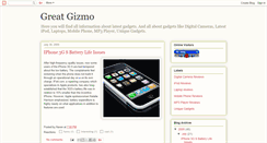 Desktop Screenshot of greatgizmo.blogspot.com