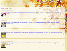 Tablet Screenshot of menstrual-cycle-health.blogspot.com