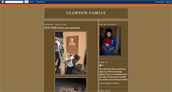 Desktop Screenshot of clawsonfam.blogspot.com