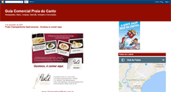 Desktop Screenshot of guiacomercialpraiadocanto.blogspot.com
