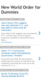 Mobile Screenshot of new-world-order-for-dummies.blogspot.com
