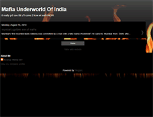 Tablet Screenshot of mafiaunderworldofindia.blogspot.com