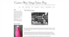 Desktop Screenshot of coutureallure.blogspot.com