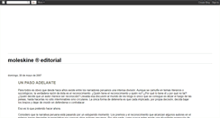 Desktop Screenshot of moleskineditorial.blogspot.com