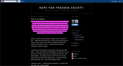 Desktop Screenshot of hopeforfreedomsociety1.blogspot.com