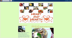 Desktop Screenshot of heartandhearth.blogspot.com