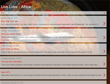 Tablet Screenshot of liveloveafrica.blogspot.com