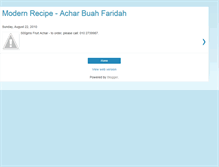 Tablet Screenshot of modernrecipe.blogspot.com