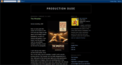 Desktop Screenshot of productiondude.blogspot.com