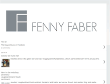 Tablet Screenshot of fennyfaber.blogspot.com
