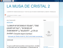 Tablet Screenshot of lamusadecristal2.blogspot.com