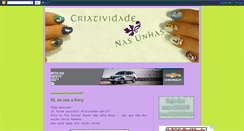 Desktop Screenshot of criatividadenasunhas.blogspot.com