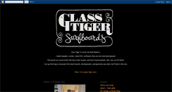 Desktop Screenshot of glasstigersurfboards.blogspot.com