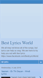 Mobile Screenshot of lyricsbest1.blogspot.com