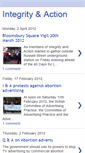 Mobile Screenshot of integrityandaction.blogspot.com
