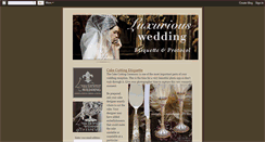 Desktop Screenshot of luxuriousweddingetiquette.blogspot.com