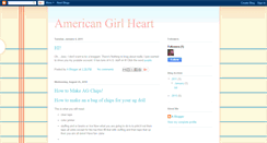 Desktop Screenshot of americangirlheart.blogspot.com