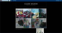 Desktop Screenshot of claudemeunierpeintresculpteur.blogspot.com