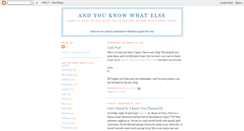 Desktop Screenshot of andyouknowwhatelse.blogspot.com