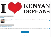 Tablet Screenshot of ilovekenyanorphans.blogspot.com