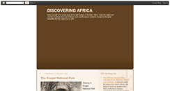 Desktop Screenshot of discoveringafrica.blogspot.com