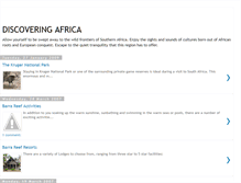 Tablet Screenshot of discoveringafrica.blogspot.com