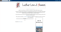 Desktop Screenshot of leatherloveandpassion.blogspot.com