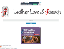 Tablet Screenshot of leatherloveandpassion.blogspot.com