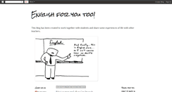 Desktop Screenshot of englishforyoutoo.blogspot.com