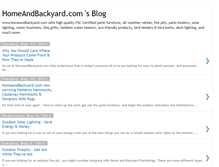 Tablet Screenshot of homeandbackyard.blogspot.com