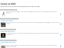 Tablet Screenshot of cerealnomilk.blogspot.com