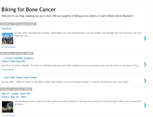 Tablet Screenshot of bikingforbonecancer.blogspot.com