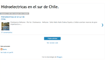 Tablet Screenshot of hidroelectricasenelsurdechile.blogspot.com